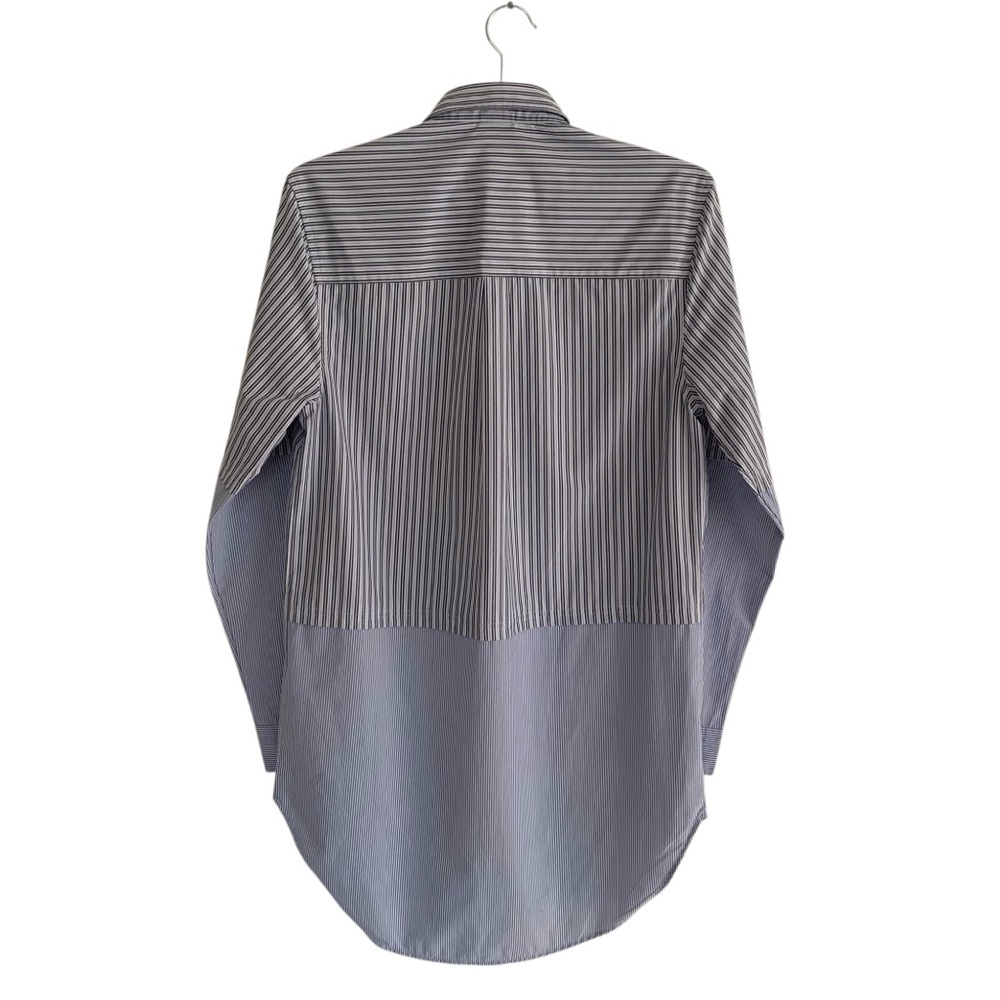 ASOS Blue Ticking Stripe Boyfriend Shirt Dress - Picture 4 of 9